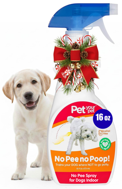 No Pee No Poop Dog Potty Training Spray, 16 Fl Oz – Non-Toxic Dog Spray to Prevent Peeing and Pooping – Natural No Urine Marking Scent Corrector - No Here Stops Dogs Peeing Indoor/Outdoor-1765815405