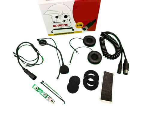 Honda Goldwing Compatible 5-PIN Headset including Lower Cord