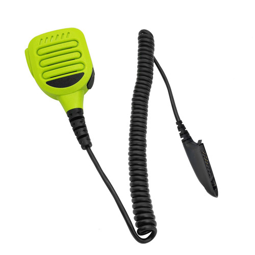HELETUL IP65 Waterproof Hand Mic Shoulder Speaker Mic for Motorola ht1250 ht 1250 ht750 Wave PTX gp328 gp338 pr860 HT1250LS, HT1550, HT1550XLS Walkie-Talkie Radio Mic (Green)