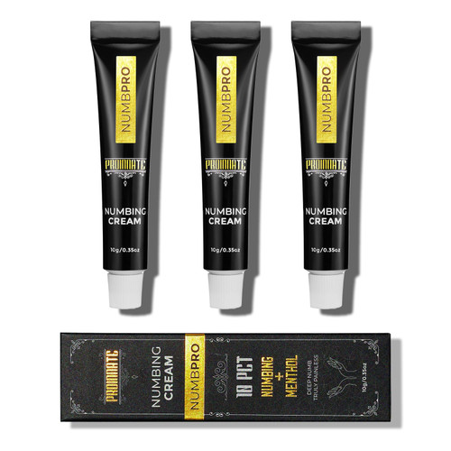Proinnate NumbPro Numbing Cream Max Strength Deep Numbing Cream with Menthol, Emu Oil and Arnica 3 Pcs(3x10g)