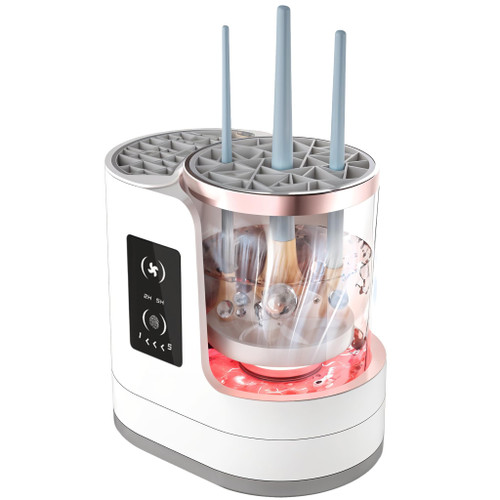 Electric Makeup Brush Cleaner Machine - 3 In 1 Automatic Make Up Brushes Cosmetic Sponge Cleanser Dryer and Storage - Simply Quick Easy Cleaning Washer for Clean Hygienic Cosmetics & Beauty Essentials Electric Makeup Brush Cleaner Machine - 3 In 1 Automatic Make Up Brushes Cosmetic Sponge Cleanser Dryer and Storage - Simply Quick Easy Cleaning Washer for Clean Hygienic Cosmetics & Beauty Essentials