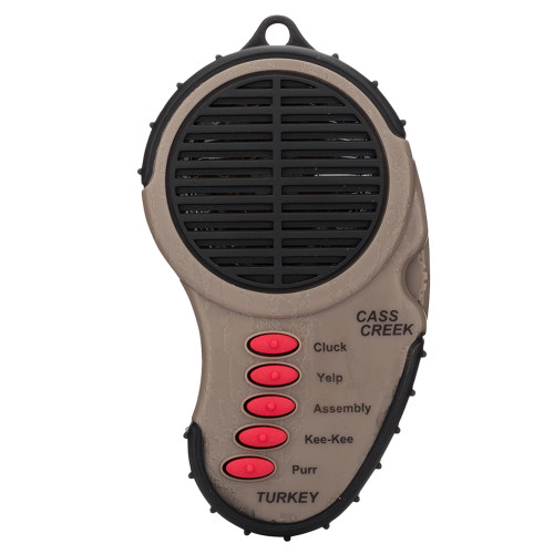Cass Creek Ergo Electronic Turkey Call, Compact Hunting Caller with Authentic Digital Sounds, Loud and Portable Game Call for Beginners and Experts