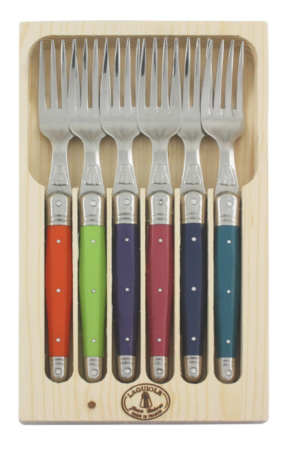 Laguiole Jean Dubost London Mix 97/13152 Set of 6 Table Forks