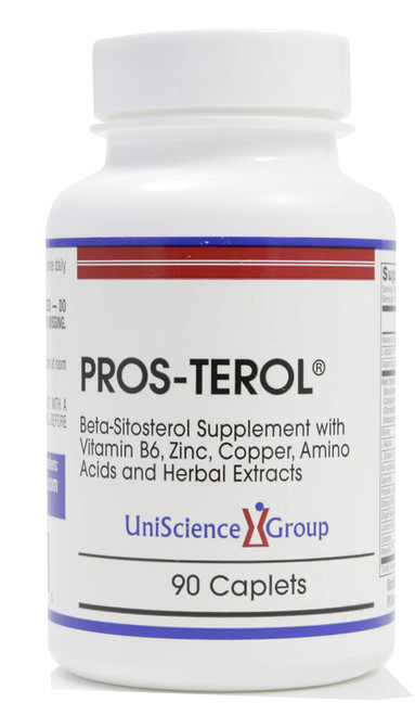 Pros-TEROL, Prostate Relief with 900 mg Plant Sterols with Pumpkin Seed, Stinging Nettle Root, Ginger Root, Licorice Root Extracts 90 Caplets