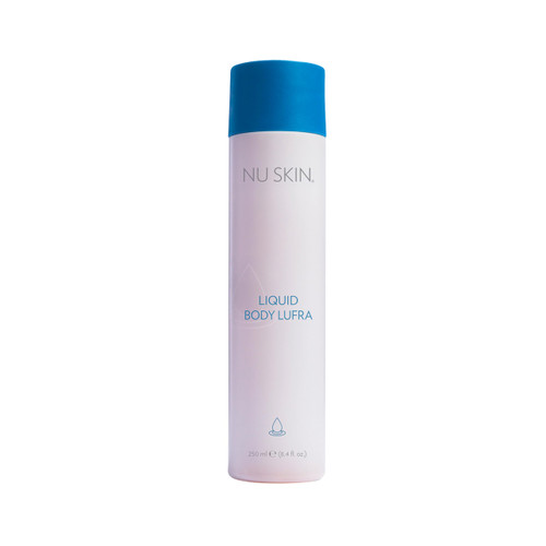 Nu Skin Liquid Body Lufra | Exfoliating and Face Moisturizer, Body Wash For Skin Care | With Ground Walnut Shells, Aloe Vera, Glycerin | Wet skin with Water-work into lather-rinse | 8.4 Fl Oz | 1 Pack