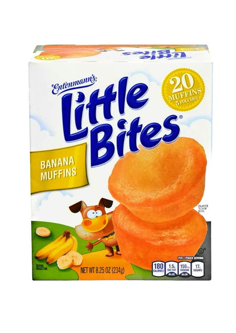 Entenmann's Little Bites 5 ct Banana Muffins 8.25 oz (Pack of 6)