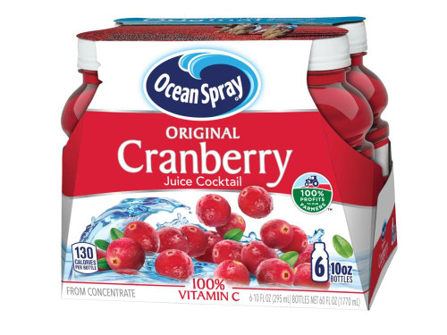 Ocean Spray Cranberry Cocktail Juice Drink, (Pack of 6) 10 Ounce, 60 Fl Oz
