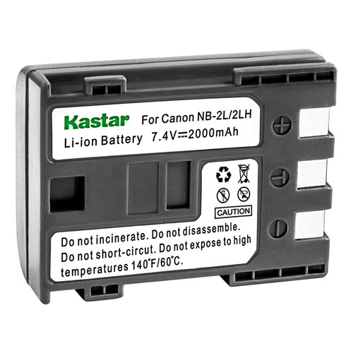 Kastar NB-2L Battery for Canon Digital Rebel XT, Digital Rebel XTi, EOS 350D, EOS 400D, EOS Kiss Digital N, EOS Kiss Digital X, FV500, FVM20, FVM30, FVM100, FVM200 Camera Kastar NB-2L Battery for Canon Digital Rebel XT, Digital Rebel XTi, EOS 350D, EOS 400D, EOS Kiss Digital N, EOS Kiss Digital X, FV500, FVM20, FVM30, FVM100, FVM200 Camera