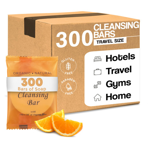 Terra Pure Wild Citrus Cleansing Bar, Travel Size Hotel, 1 oz (Case of 300)