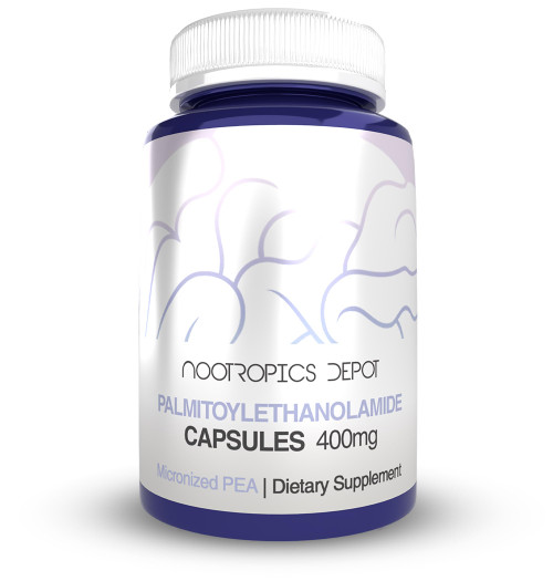 Nootropics Depot Palmitoylethanolamide Capsules | Pea | 400mg Pills | 60 Count | Supports Discomfort Relief | Promotes Healthy Joint Function