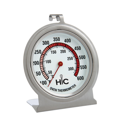 HIC Kitchen Roasting Oven Thermometer, Large 2.5-Inch Easy-Read Face, Stainless Steel