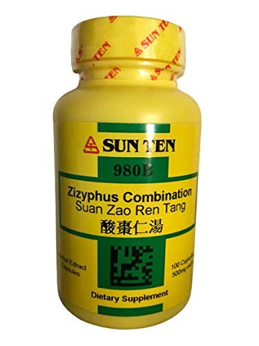 Sun Ten - Zizyphus Combination Capsules, Suan Zao Ren Tang, 100 Capsules