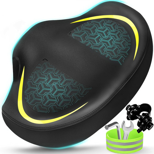 Noseless Bike Seat Cushion for Men & Women - Extra Padding & Comfort Wide Bicycle Seat, Oversized Comfortable Saddle for Peloton Bikes, Exercise Bikes, Electric Bikes, Cruiser Bikes Noseless Bike Seat Cushion for Men & Women - Extra Padding & Comfort Wide Bicycle Seat, Oversized Comfortable Saddle for Peloton Bikes, Exercise Bikes, Electric Bikes, Cruiser Bikes