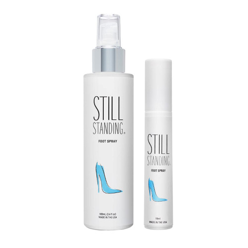 Still Standing Cooling Menthol Foot Spray for High Heel Pain, Prevents Foot Discomfort and Swelling from Heels, Flats, Sneakers, Cruelty Free Alternative to Shoe Inserts, Original Travel Set
