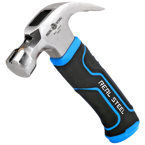 Real Steel Small Claw Hammer 8 Oz Mini Framing Hammer for Women Kids Camping with Magnetic Nail Starter 0515