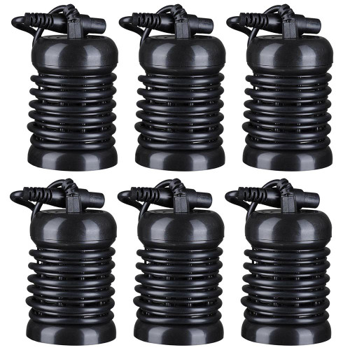 AW 6 Pack Round Arrays for Ionic Detox Foot Bath Spa Cleanse Machine Replacement Array Accessory Black