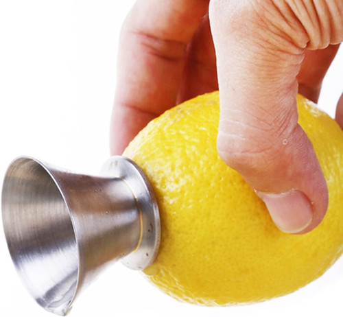 Best Utensils Stainless Steel Manual Lemon Juicer, Reamer 18/8 Stainless Steel, Hand Citrus Juicer and Lemon Pourer