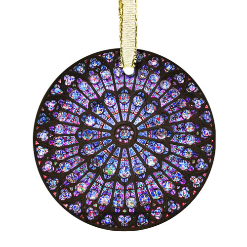 Notre Dame Stained Glass Window Ornament - Beautiful Catholic Suncatcher for Kitchen Windows - Décor for Home & Sunlit Spaces Notre Dame Stained Glass Window Ornament - Beautiful Catholic Suncatcher for Kitchen Windows - Décor for Home & Sunlit Spaces