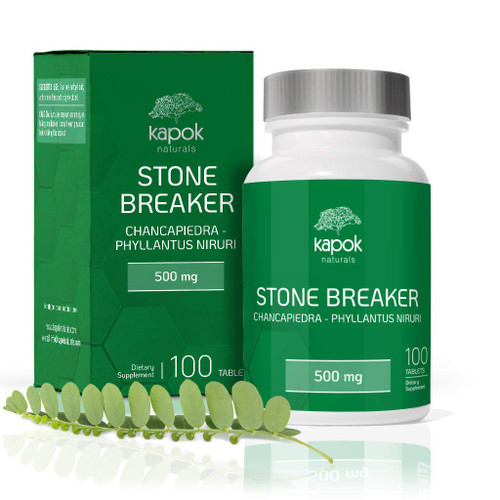 Kapok Naturals - Stone Breaker Chanca Piedra 500mg Tablets - Kidney Stone Breaker & Gallstone Dissolver - Chanca Piedra Stone Breaker (100 Pills per Bottle)
