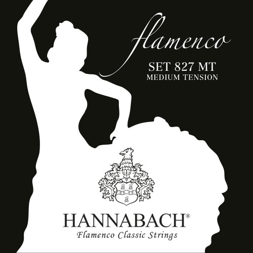 Hannabach classical guitar strings Flamenco Series 827 Medium Tension set Made in Germany - 827MT