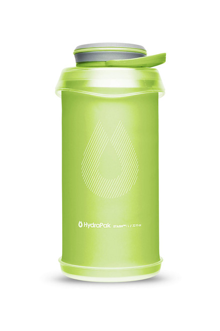HydraPak Stash - Collapsible BPA & PVC Free Hiking and Backpacking Water Bottle (1 Liter) - Sequoia Green HydraPak Stash - Collapsible BPA & PVC Free Hiking and Backpacking Water Bottle (1 Liter) - Sequoia Green