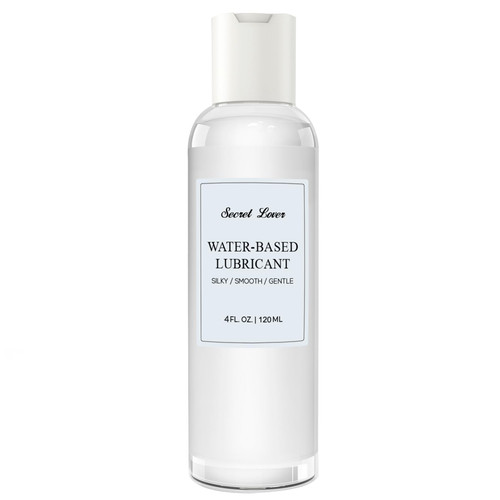 Secret Lover Water-Based Personal Lubricant, Portable Silky Smooth Long-Lasting Lube for Women, Men, and Couples, Natural Ingredients Non-Staining, 4 Fl Oz