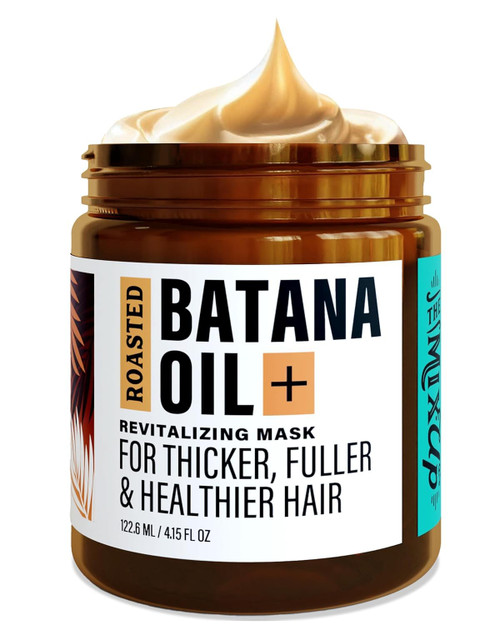 The-Mix-Up Roasted Batana Oil for Hair Growth Dr Sebi Organic - Authentic Batana Hair Mask from Honduras - Natural Hair Growth Product - Peppermint Mocha Scent - 4oz Jar