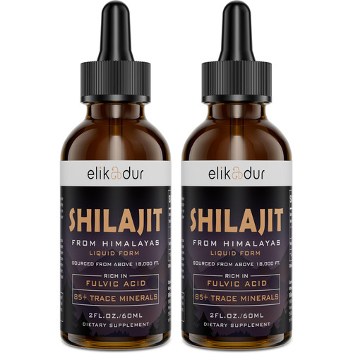 Shilajit Resin Organic Liquid Supplement, Shilajit Himalayan Organic, Liquid Vitamins for Women and Men, 85+ Trace Minerals, Alternative to Resin & Capsules, Energy & Immune Function, Vegan, 120 ml