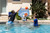 Poolmaster Classic Pro Rebounder Poolside Basketball Hoop Set For Swimming Pool Games