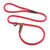 Mendota Pet Slip Leash - Dog Lead and Collar Combo - Made in The USA - Red, 3/8 in x 4 ft - for Small/Medium Breeds