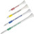 J&M PTS Pro Length Max Golf Tees (50-Count), White/Green, 4-Inch