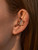 Fanquility 1Pcs Vintage Ear Wrap Crawler Hook Earrings Crystal Long Piercing Star-Shape Lightning Bolt Exaggerate Wrap Climber Earrings Gold Silver Cz Ear Cuff Earrings for Women (Style8)