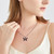 Freesloth Butterfly Necklaces for Women 925 Sterling Silver Red Opal Butterfly Jewelry Pendant Black Butterfly Necklace Gifts