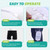 Wearable Urine Bag Male Urinal Bag Incontinence Pants for Men, Reusable Portable Male Collection Bags Urinal System with Collection Bag Portable Leak Proof Leg Pee for Elder (L)