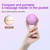 MEXITOP Massage Ball, Heated Vibrating Massage Ball 120℉ Electric Vibration Ball for Physical Therapy Massage Fascia Ball for Deep Tissue Massage Mini Size - Purple