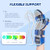 YiYame Resting Hand Splint, Stroke Hand Brace with Finger Support, Hand immobilizer for Carpal Tunnel Wrist Night Support, 5 fingers Straightening, Flexion Contractures, Fits Right & Left, L