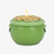 Luminara Lucky Green Pot of Gold Candle - Flickering Real-Flame Technology- Flameless LED- Remote Ready- Classic Green St. Patrick's Day- 4.8" x 4.3"