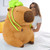 Ditucu Giant Capybara Plush with Turtle Backpack Large Jumbo Soft Capibara Stuffed Animal Big Size Fat Oversized Plushies Toys Gifts for Kids Girlfriend Brown 36 inch