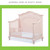 Toddler Bed Safety Guard Rail for Evolur Baby Convertible Cribs - Solid Wood Rail for Convertible Crib to Toddler Bed Conversion - Safety Bed Rail for Children (Dusty Rose, Model 846)