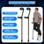 Geiserailie 2 Pcs Forearm Crutches for Adults Adjustable Elbow Crutches with Metal Spine Articulating Arm Cuff TPR Hand Grip and Wider Rubber Tip Lightweight Support Arm Crutches for Leg Injury