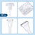 Threlaco 21 Pcs Men External Condom Catheter Self Sealing Sets Include 5 Pcs 2000ml Urinary Drainage Bags with Tube 15 Male Urine Condom Catheters and 1 Leg Anti Slip Strap for Men(1.18 Inches/ 30 mm)