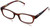 Foster Grant Women's Katie Square Reading Glasses, Brown/Transparent, 59 mm, +1.25