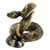 Michael Carr Designs Western Diamondback Rattlesnake L - Outdoor Snake Figurine for gardens, patios and lawns (80057),Brown-1766097437
