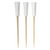 BambooMN Decorative Golf Tee Bamboo Cocktail Sandwich Skewer Picks - 4.25" - White - 300 Pieces