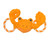 Jolly Pets Jolly Tug-a-Mal Crab Tug/Squeak Toy, Extra Large, Crab (JTA65)