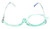 Calabria Flip Up Magnifying Makeup Reading Glasses +6.00 Blue Eye Make Up Cosmetic Rotating Single Lens Readers w/Soft Case