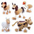 Posable Wooden Animal Toys for Toddlers - Fun Farm Playset with Cow, Horse, Goose, Dog, Sheep - 5 Bendable Figures - Early Education for Boys and Girls