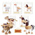 Posable Wooden Animal Toys for Toddlers - Fun Farm Playset with Cow, Horse, Goose, Dog, Sheep - 5 Bendable Figures - Early Education for Boys and Girls