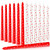 Threlaco 12 Pcs Valentine Taper Candles 10 Inch Tall Unscented Heart Candles Stick Valentine Gifts Holiday Decor for Dinner, Party, Wedding, Anniversary(Red,White,Heart)