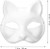 5 Pcs Cat Masks White Paper Blank Hand Painted Masks Halloween Masquerade Costume Cosplay Accessories